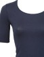 T&#8209;shirt Bamboe Orginal Marine detail