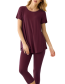 T-shirt Sara A Lijn Wijnrood