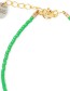 Armband Morse Code Happy Green detail