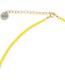 Ketting Morse Code Wild at Heart Geel detail