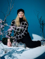 Trui Merino Sato Black White