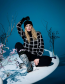 Trui Merino Sato Black White