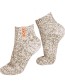 Sokken Bio Wol Enkel Beige Strawberry Summer