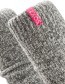 Beenwarmers Bio Wol Grijs Bubble Gum detail