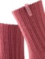 Sokken Eco Wol Kuithoogte StreetWear Bordeaux Maroon Mist detail