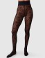 Panty Maja Flower 30 Denier Black detail