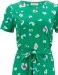 Jurk Flissy Leopard Pop Green detail