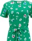 Jurk Flissy Leopard Pop Green detail