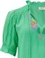 Top Angelique Parrots Green detail