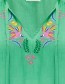 Top Angelique Parrots Green detail