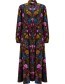 Maxi Jurk Dotti Jungle Panther Black
