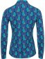 Blouse Wabi Geo Blue detail