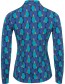 Blouse Wabi Geo Blue detail