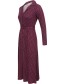 Jurk Annby Belt Purple detail