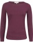 Longsleeve Bo Boat Neck Purple