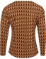Longsleeve Cafe V Neck Brown detail