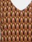 Longsleeve Cafe V Neck Brown detail