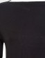 Longsleeve Nebu Boat Neck Negro detail