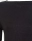 Longsleeve Nebu Boat Neck Negro detail