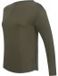 Longsleeve Nebu Boat Neck Verde detail