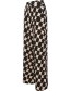Pantalon Como Geo Soft Wide  Zwart detail