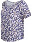 Top Tibu Puffed With Bardot Neckline Blue detail