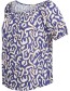Top Tibu Puffed With Bardot Neckline Blue detail