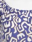 Top Tibu Puffed With Bardot Neckline Blue detail
