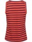 Top Fusio Striped Maroon detail