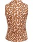 Mouwloze Top Tibu Geo Khaki detail