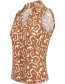 Mouwloze Top Tibu Geo Khaki detail