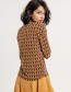 Longsleeve Cafe V Neck Brown