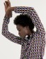 Blouse Anby Lang Met Spilt Green Brown
