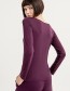 Longsleeve Bo Boat Neck Purple