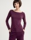 Longsleeve Bo Boat Neck Purple