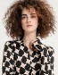 Blouse Com Soft Geo Black