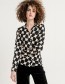 Blouse Com Soft Geo Black