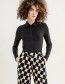 Pantalon Como Geo Soft Wide  Zwart
