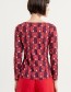 Longsleeve Wabio Boat Neck Red