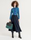 Blouse Wabi Geo Blue