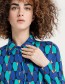 Blouse Wabi Geo Blue