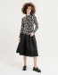 Blouse Wall Print Zwart