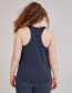 Tanktop Train Relaxed Navy