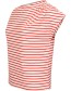 T&#8209;shirt Caen Stripe Coral Off White detail