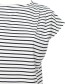 T&#8209;shirt Caen Stripe Navy Off White detail
