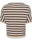 Top  Bombay Stripe Sand Zwart detail