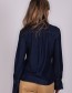 spijkerblouse van The Clothed met strik