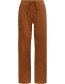 Pantalon Vegan Suede Pori Bronze