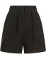 Short Patna Linnen Zwart