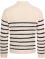 Trui Tolouse Stripe Navy Pale detail